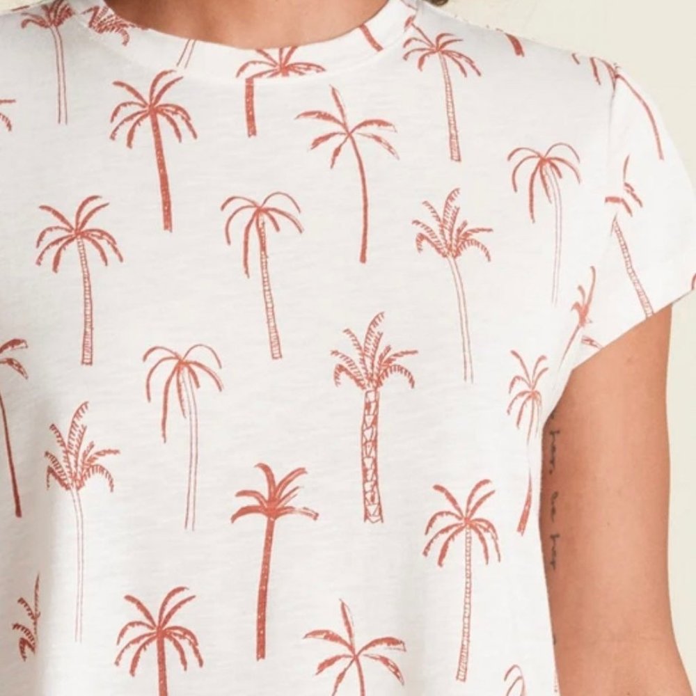 MARINE LAYER SWING CREW TEE WHITE PALM - Picture 2 of 11
